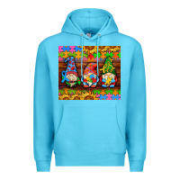 Ocean Blue autism gnomes Premium Hoodie - AdoDesignShop
