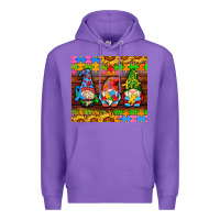 Purple autism gnomes Premium Hoodie - AdoDesignShop