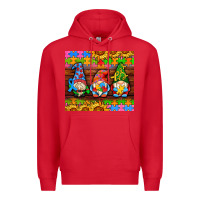 Red autism gnomes Premium Hoodie - AdoDesignShop