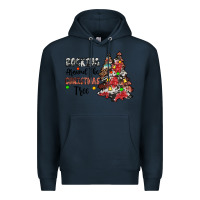 Navy rocking around the christmas tree Premium Hoodie - JahusDesignShop
