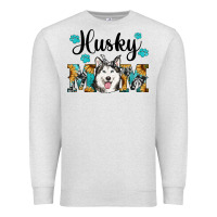 Oatmeal Heather husky mom western Premium Sweatshirt - RanaPortraitStore