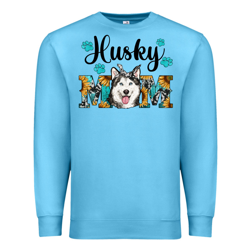 Husky Mom Western Premium Sweatshirt by RanaPortraitStore | Teevron
