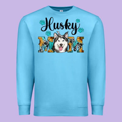 Husky Mom Western Premium Sweatshirt Designed By Ranaportraitstore