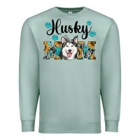 Seafoam husky mom western Premium Sweatshirt - RanaPortraitStore