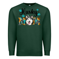 Sports Green husky mom western Premium Sweatshirt - RanaPortraitStore