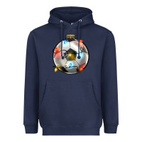 Navy christmas  soccer Heavyweight Hoodie - Zillion Design Studio