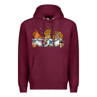 Burgundy coffee gnomes Premium Hoodie - Jasminsmagicworld
