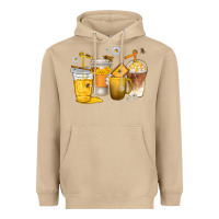 Mushroom coffee cups bumble bee Heavyweight Hoodie - texasbilliewilder