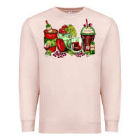 Pale Pink wine coffee cups Premium Sweatshirt - Zillion Design Studio