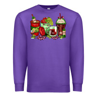 Purple wine coffee cups Premium Sweatshirt - Zillion Design Studio