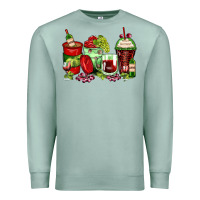 Seafoam wine coffee cups Premium Sweatshirt - Zillion Design Studio