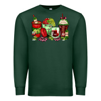 Sports Green wine coffee cups Premium Sweatshirt - Zillion Design Studio