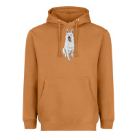 Meerkat Hand Drawing White Shepherd Heavyweight Hoodie - RanaPortraitStore