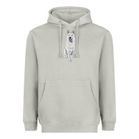 Moon Dust Hand Drawing White Shepherd Heavyweight Hoodie - RanaPortraitStore