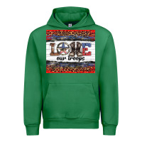 Emerald armed forces day love our troops Urban Hoodie - Artiststas