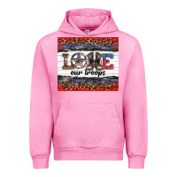 Fuchsia Pink armed forces day love our troops Urban Hoodie - Artiststas