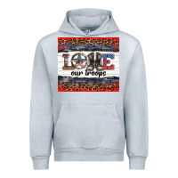 Heather Grey armed forces day love our troops Urban Hoodie - Artiststas