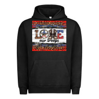 Pigment Black armed forces day love our troops Urban Hoodie - Artiststas