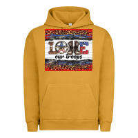 Pigment Peanut Butter armed forces day love our troops Urban Hoodie - Artiststas