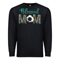 Black western blessed mom with soccer Premium Sweatshirt - texasbilliewilder