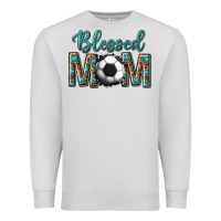 Dove Grey western blessed mom with soccer Premium Sweatshirt - texasbilliewilder