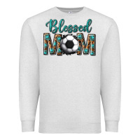 Oatmeal Heather western blessed mom with soccer Premium Sweatshirt - texasbilliewilder