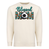 Sandshell western blessed mom with soccer Premium Sweatshirt - texasbilliewilder