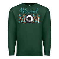 Sports Green western blessed mom with soccer Premium Sweatshirt - texasbilliewilder