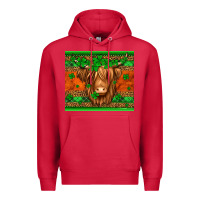 Cardinal st patricks day long haired cow Premium Hoodie - Jasminsmagicworld