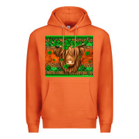 Carrot st patricks day long haired cow Premium Hoodie - Jasminsmagicworld