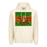Tofu st patricks day long haired cow Premium Hoodie - Jasminsmagicworld