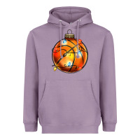 Lavender christmas  baskerball Heavyweight Hoodie - Zillion Design Studio