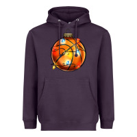 Plum christmas  baskerball Heavyweight Hoodie - Zillion Design Studio