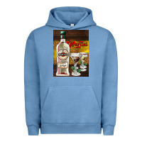 Pigment Pebble Blue martini Urban Hoodie - AdoDesignShop