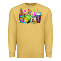 Antique Gold nail art coffee cups Premium Sweatshirt - Zillion Design Studio