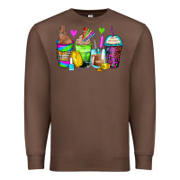 Chestnut nail art coffee cups Premium Sweatshirt - Zillion Design Studio