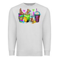 Dove Grey nail art coffee cups Premium Sweatshirt - Zillion Design Studio