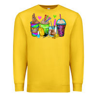 Nail Art Coffee Cups Premium Sweatshirt | Teevron