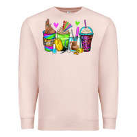 Pale Pink nail art coffee cups Premium Sweatshirt - Zillion Design Studio
