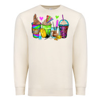 Sandshell nail art coffee cups Premium Sweatshirt - Zillion Design Studio
