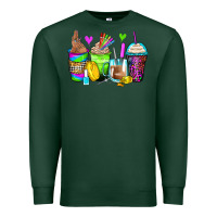 Sports Green nail art coffee cups Premium Sweatshirt - Zillion Design Studio