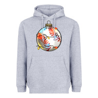 Heather Grey christmas  baseball Heavyweight Hoodie - Zillion Design Studio