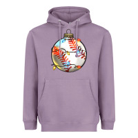 Lavender christmas  baseball Heavyweight Hoodie - Zillion Design Studio