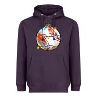 Plum christmas  baseball Heavyweight Hoodie - Zillion Design Studio