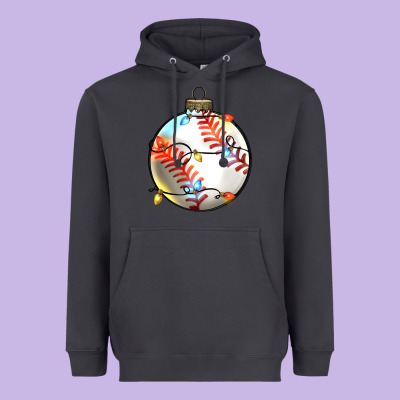 Christmas  Baseball Heavyweight Hoodie Designed By Zillion Design Studio