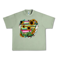 Oil Green Arkansas Map Sunflower Cactus Serape Urban Heavy Tee - RanaPortraitStore