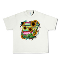 Pistachio Arkansas Map Sunflower Cactus Serape Urban Heavy Tee - RanaPortraitStore