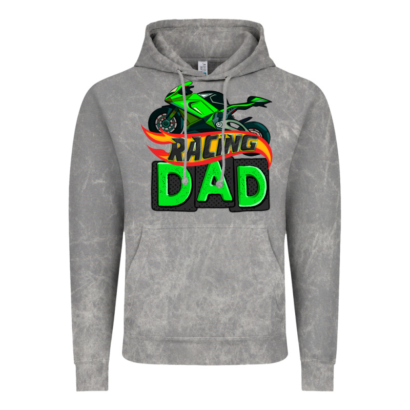 Racing Dad With Racing Motorcycle Vintage Hoodie by AdoDesignShop | Teevron