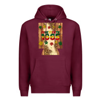 Burgundy juneteenth 1865 12 oz can cooler (regular) Premium Hoodie - Artiststas