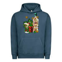 Pigment Midnight Navy cocrtail martini and gift and snow Urban Hoodie - AdoDesignShop